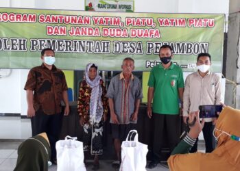 PEMDES PEJAMBON BAGIKAN SANTUNAN YATIM PIATU JANDA DUDA DUAFA